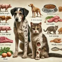 Příznaky nedostatku vitamínů B u psů a koček