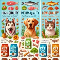 Třídění krmiv pro psy a kočky podle jakosti