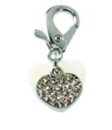 Přívěsek na obojek pro psa Mini Crystal Heart - Hunter