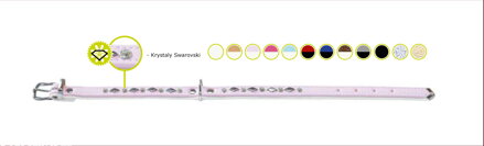 Obojek Modern Art Geo bledě modrá/bílá