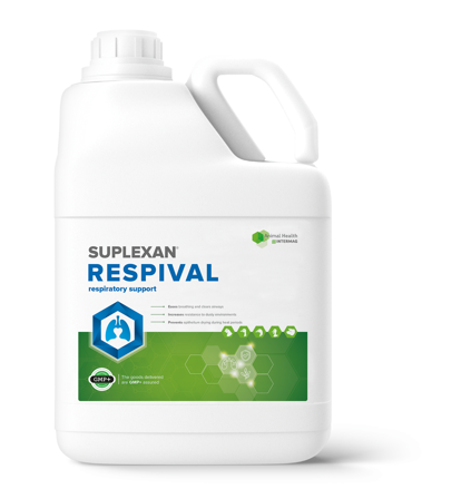 SUPLEXAN® RESPIVAL – podpora dýchacího aparátu drůbež, prasata 1litr