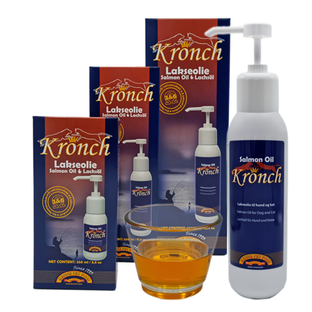 Lososový olej  pro psy a kočky Kronch Henne Pet Food 250 ml  